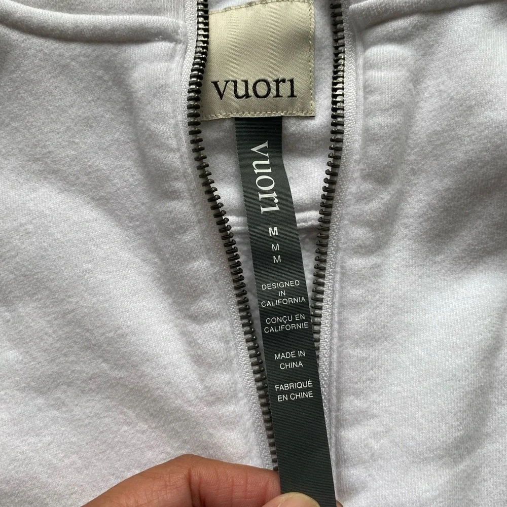 Vuori White Half-Zip Pullover - Picture 2 of 4